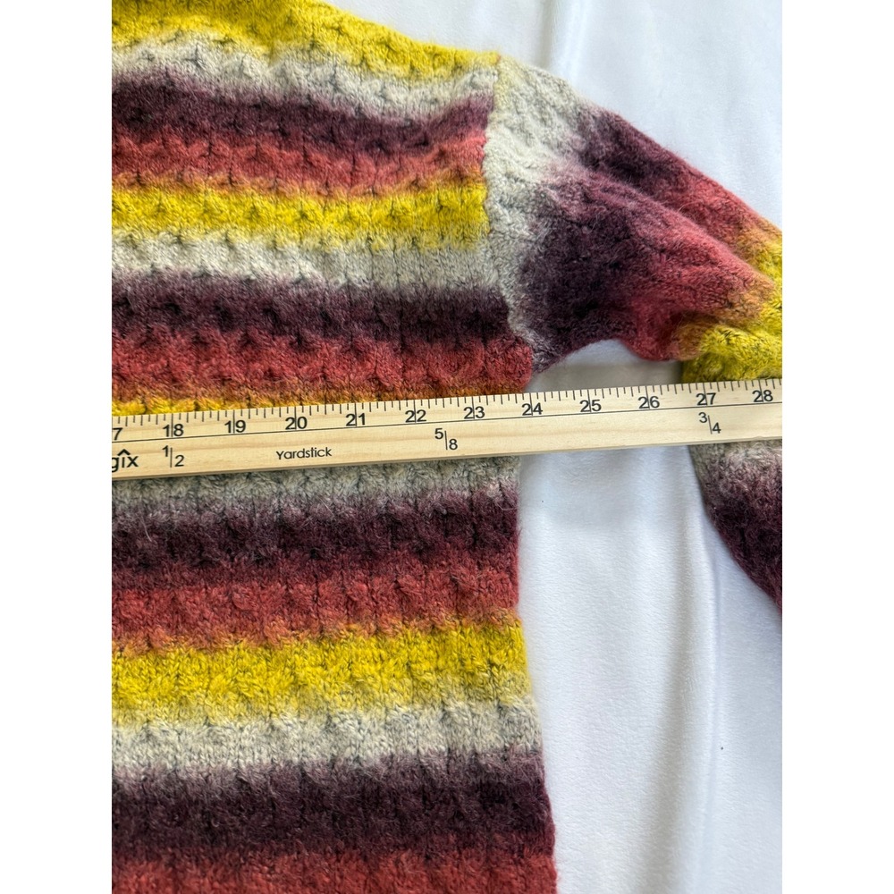 KUT from the Kloth Women Striped Ombre Mock Neck Sweater Multicolor Large - Picture 6 of 8